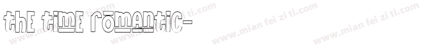 the time romantic字体转换